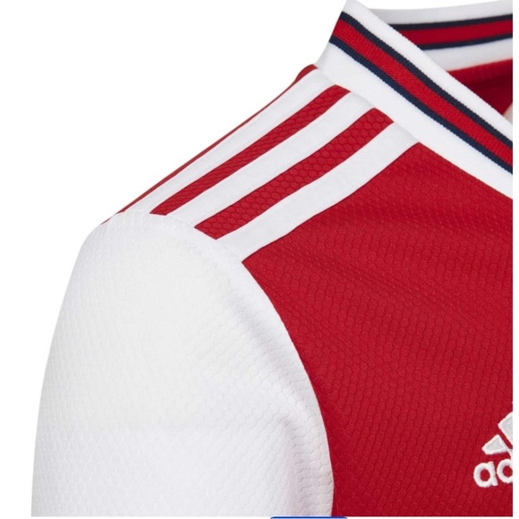 Adidas Arsenal FC Official 2020-2021 Kids Red and White Home Soccer Jersey sz S - Picture 12 of 14